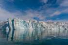 Lilliehook Glacier reflects on arctic waters Lilliehookfjorden-Spitsbergen Island-Norway Art Print